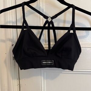 Savage X Fenty Black Lace Bra Modern Minimalist Design